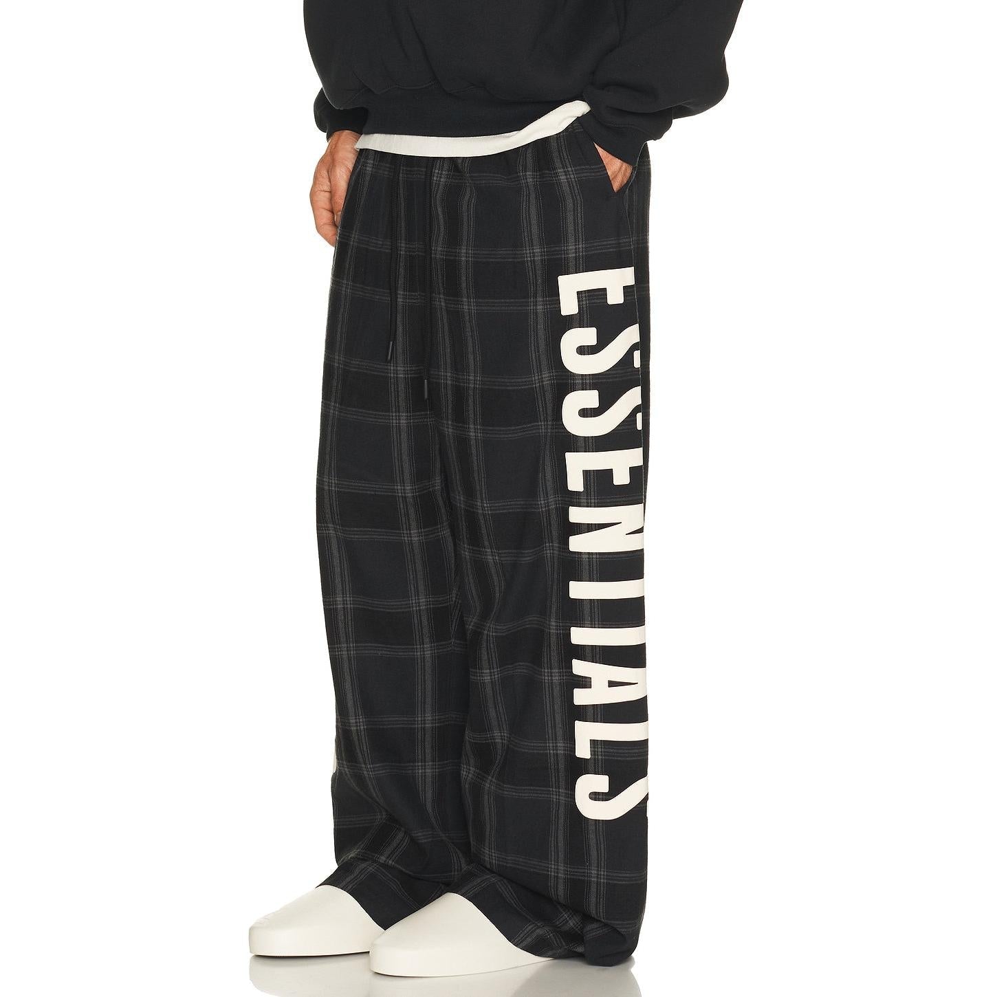 Fear of God Essentials Lounge Pant Vintage Black Plaid - Im Your Wardrobe