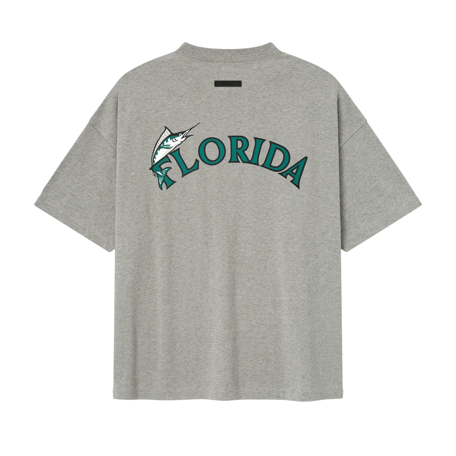 Fear of God Essentials Marlins 90s Tee Concrete Heather - Im Your Wardrobe