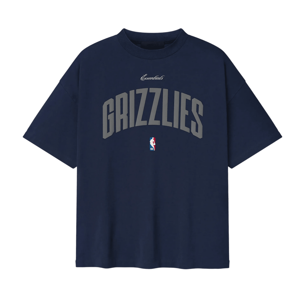 Fear of God Essentials Memphis Grizzlies 90s Fit Tee Midnight Navy - Im Your Wardrobe