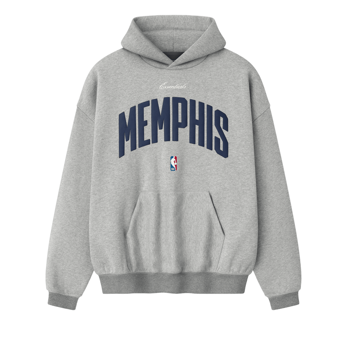 Fear of God Essentials Memphis Grizzlies 90s Hoodie Concrete Heather - Im Your Wardrobe
