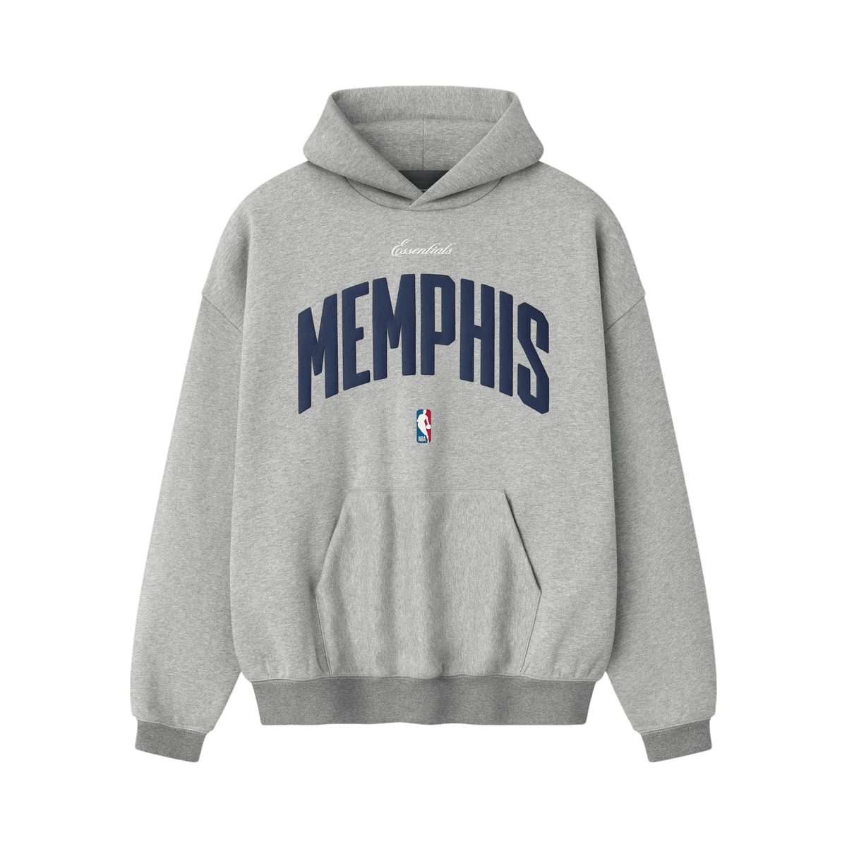 Fear of God Essentials Memphis Grizzlies 90s Hoodie Concrete Heather - Im Your Wardrobe