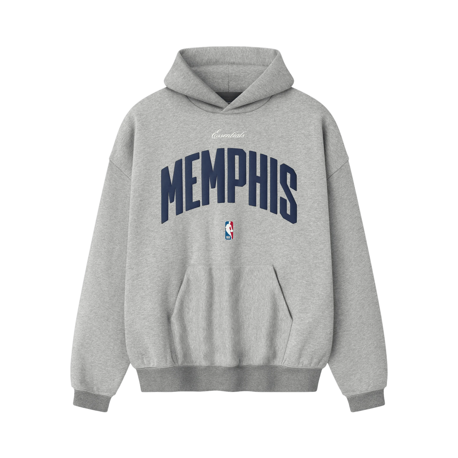 Fear of God Essentials Memphis Grizzlies 90s Hoodie Concrete Heather - Im Your Wardrobe