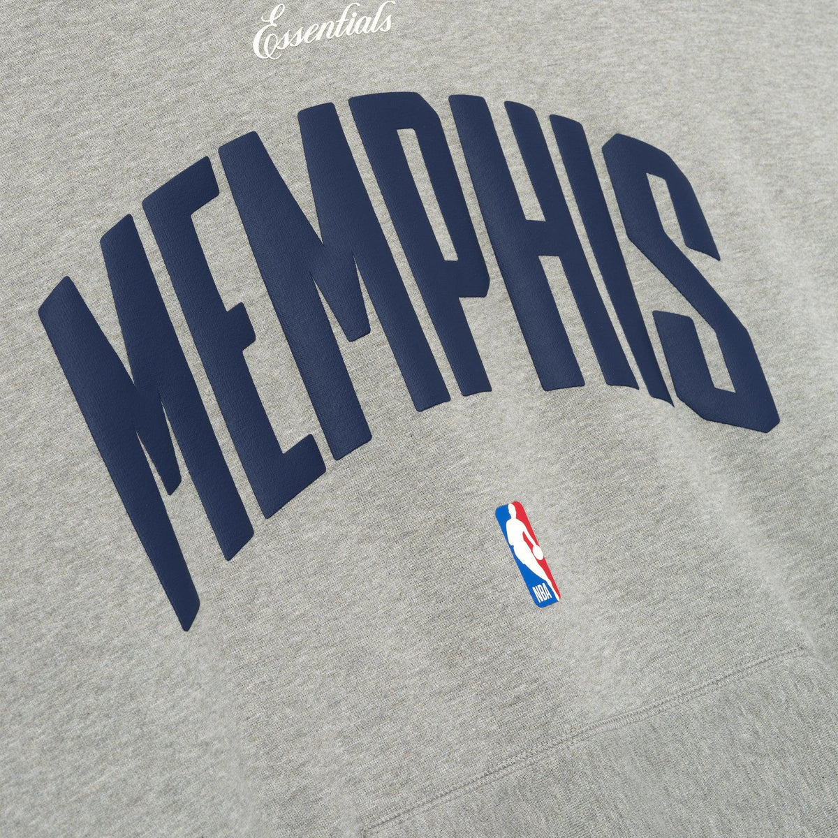 Fear of God Essentials Memphis Grizzlies 90s Hoodie Concrete Heather - Im Your Wardrobe