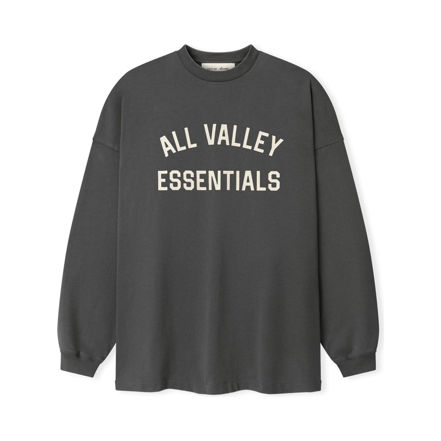 Fear of God Essentials Merch Long Sleeve Tee Iron Grey - Im Your Wardrobe