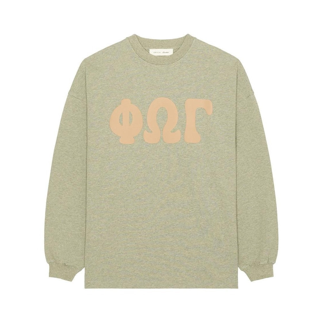 Fear of God Essentials Merch Long Sleeve Tee Washed Seal Heather - Im Your Wardrobe
