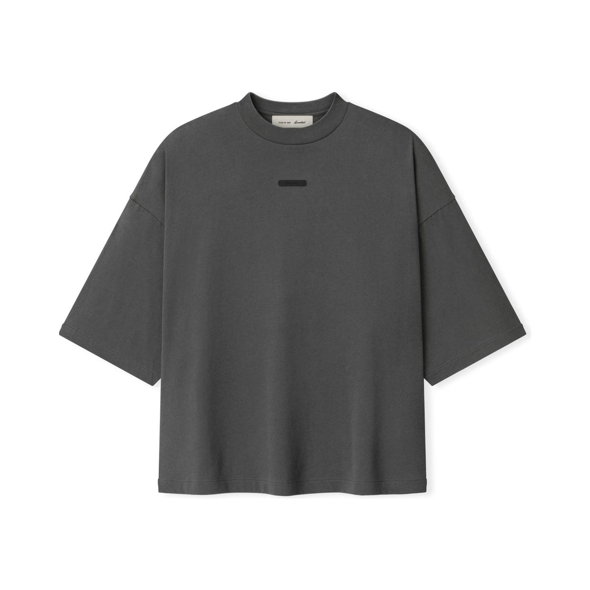 Fear of God Essentials Merch Tee Boxy Fit Iron Grey - Im Your Wardrobe