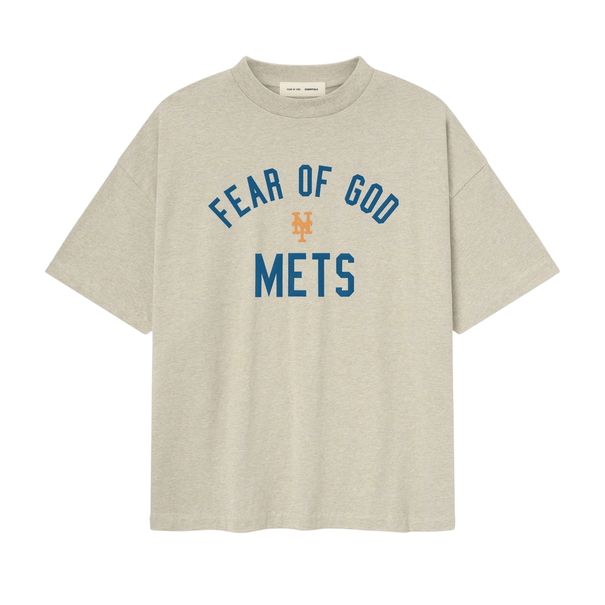 Fear of God Essentials Mets 90s Tee Heather Stone - Im Your Wardrobe
