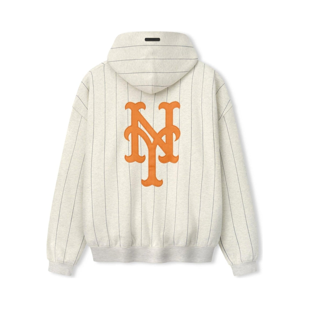 Fear of God Essentials Mets Sport Hoodie Oatmeal Heather W Dark Sapphire Pinstripes - Im Your Wardrobe