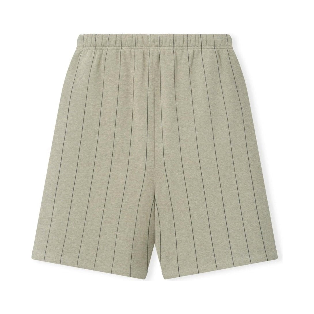 Fear of God Essentials MLB 90s Sweatshort Seal Heather W Black Pinstripes - Im Your Wardrobe