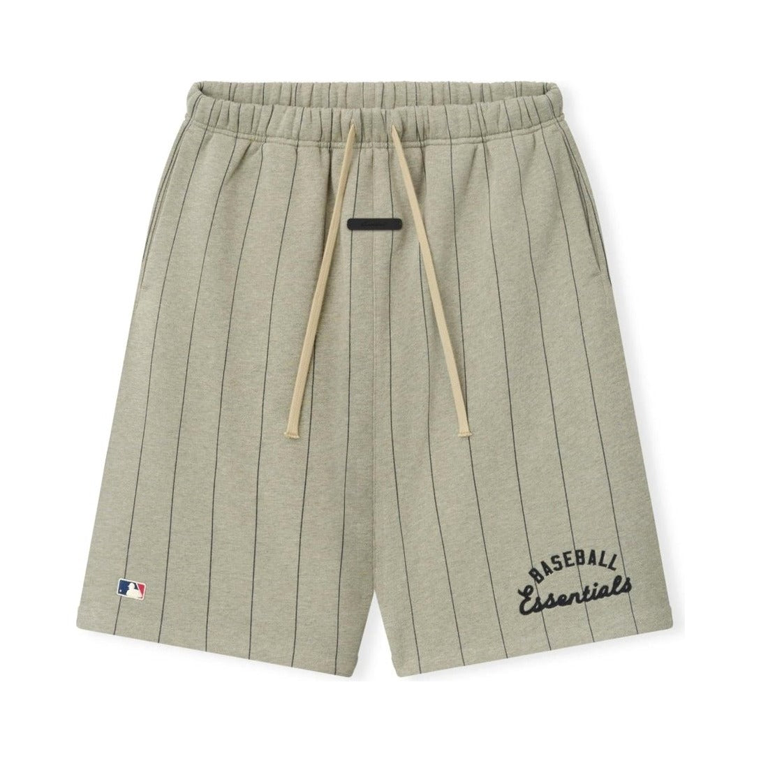 Fear of God Essentials MLB 90s Sweatshort Seal Heather W Black Pinstripes - Im Your Wardrobe