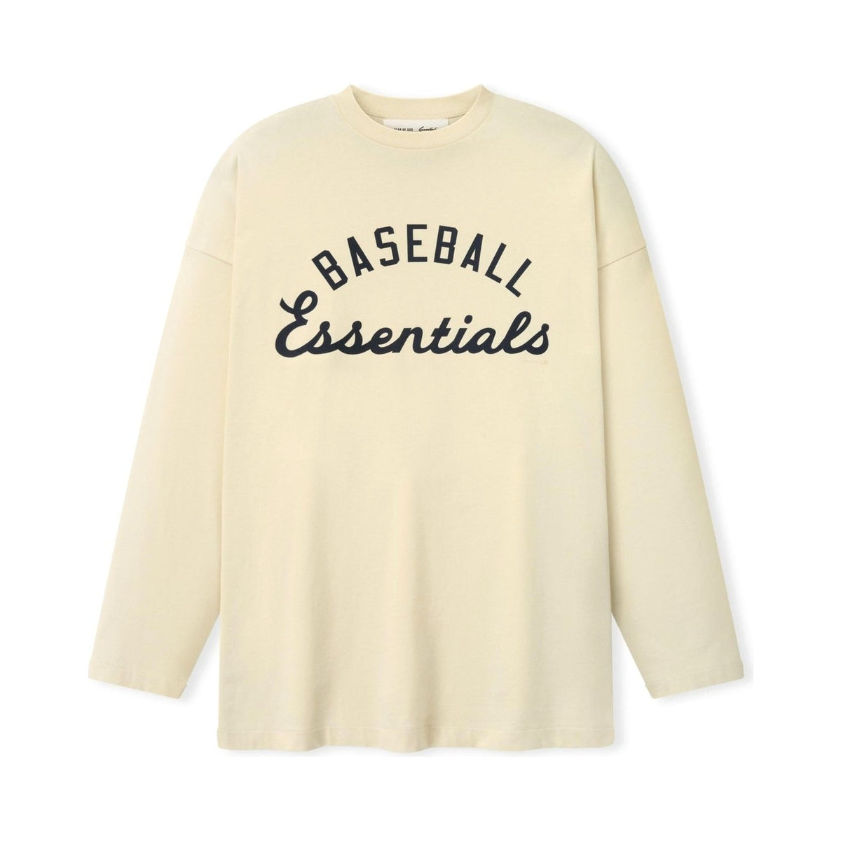 Fear of God Essentials MLB Boxy Long Sleeve Tee Oat - Im Your Wardrobe