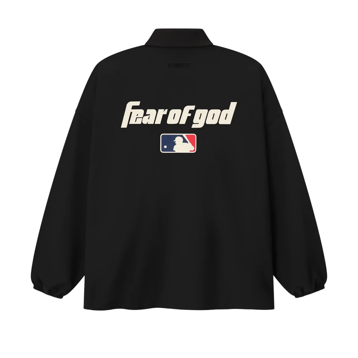 Fear of God Essentials MLB Coaches Jacket Black - Im Your Wardrobe
