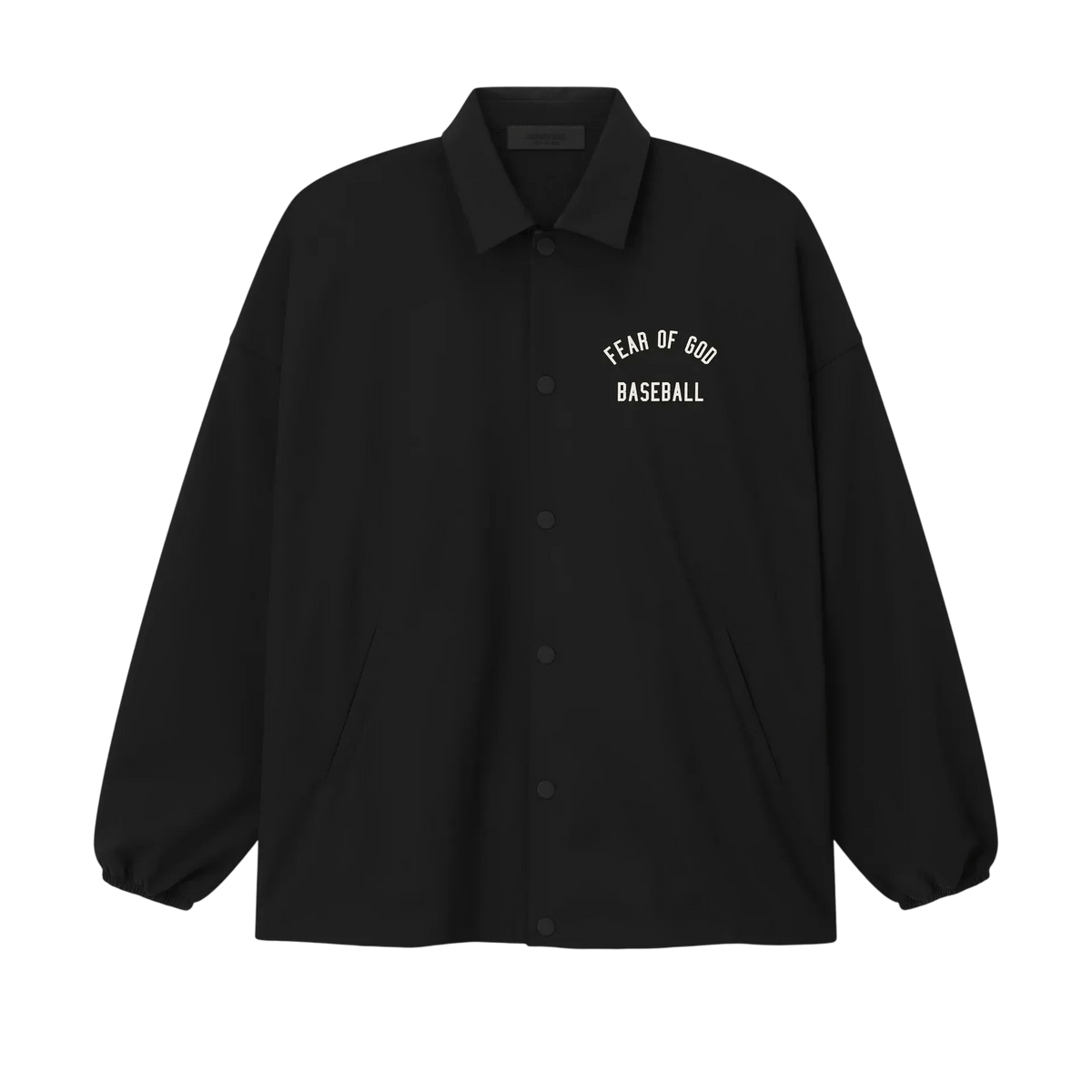 Fear of God Essentials MLB Coaches Jacket Black - Im Your Wardrobe