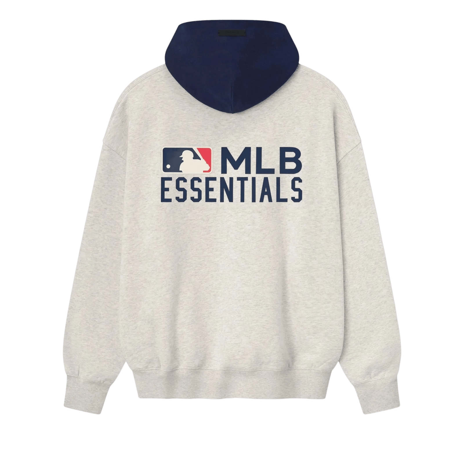 Fear of God Essentials MLB Sport Hoodie Oatmeal Heather/Midnight Navy - Im Your Wardrobe