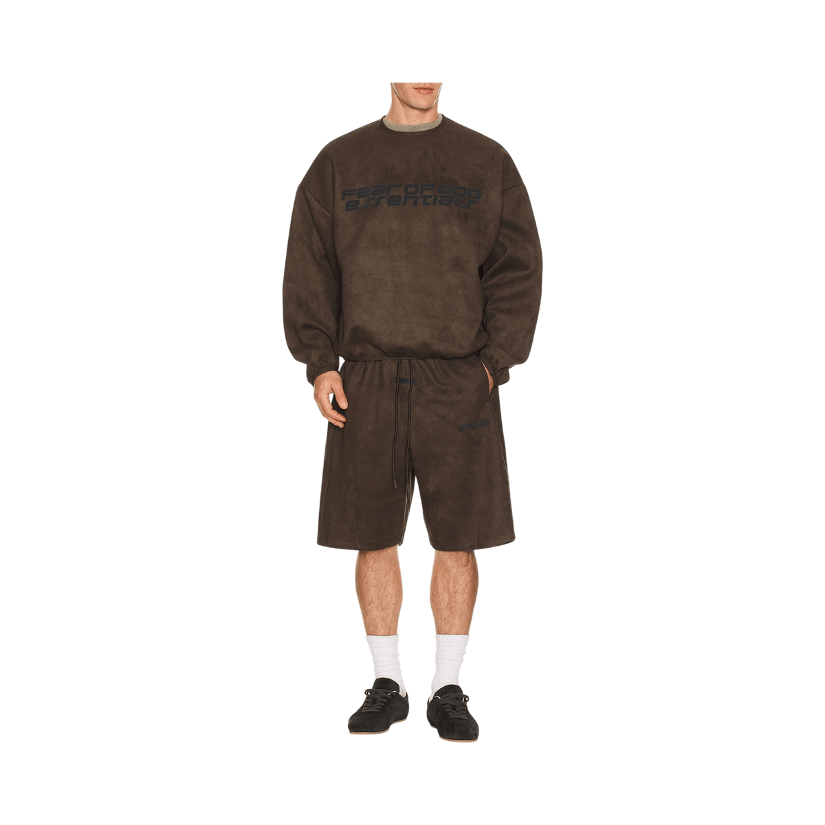 Fear of God Essentials Modern Crewneck Sweatshirt Brown - Im Your Wardrobe