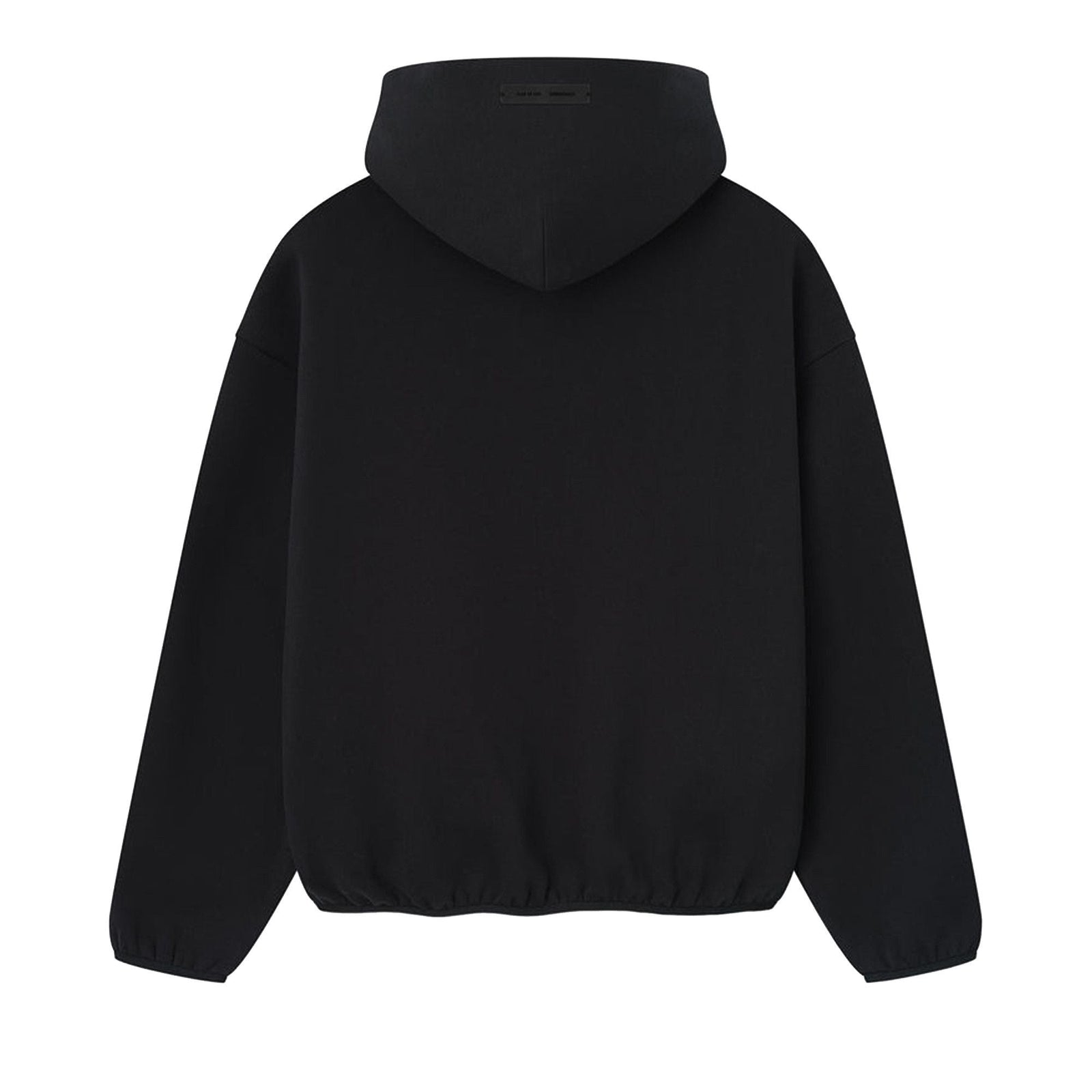 Fear of God Essentials Modern Fleece Hoodie Jet Black (SS25) - Im Your Wardrobe