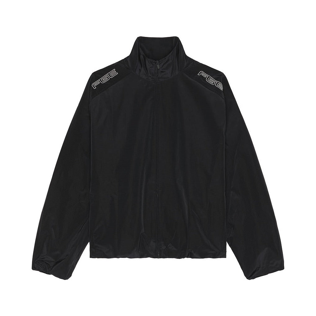 Fear of God Essentials Modern Moto Track Jacket Black - Im Your Wardrobe