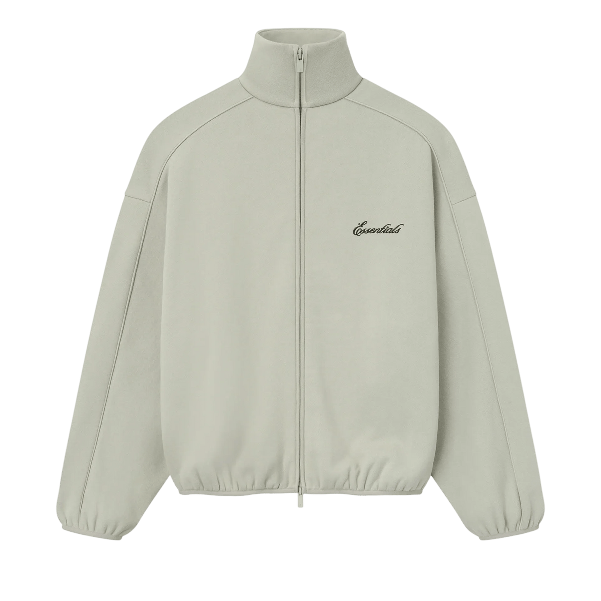 Fear of God Essentials Modern Piping Track Jacket Abbey Stone/ Abbey Stone - Im Your Wardrobe
