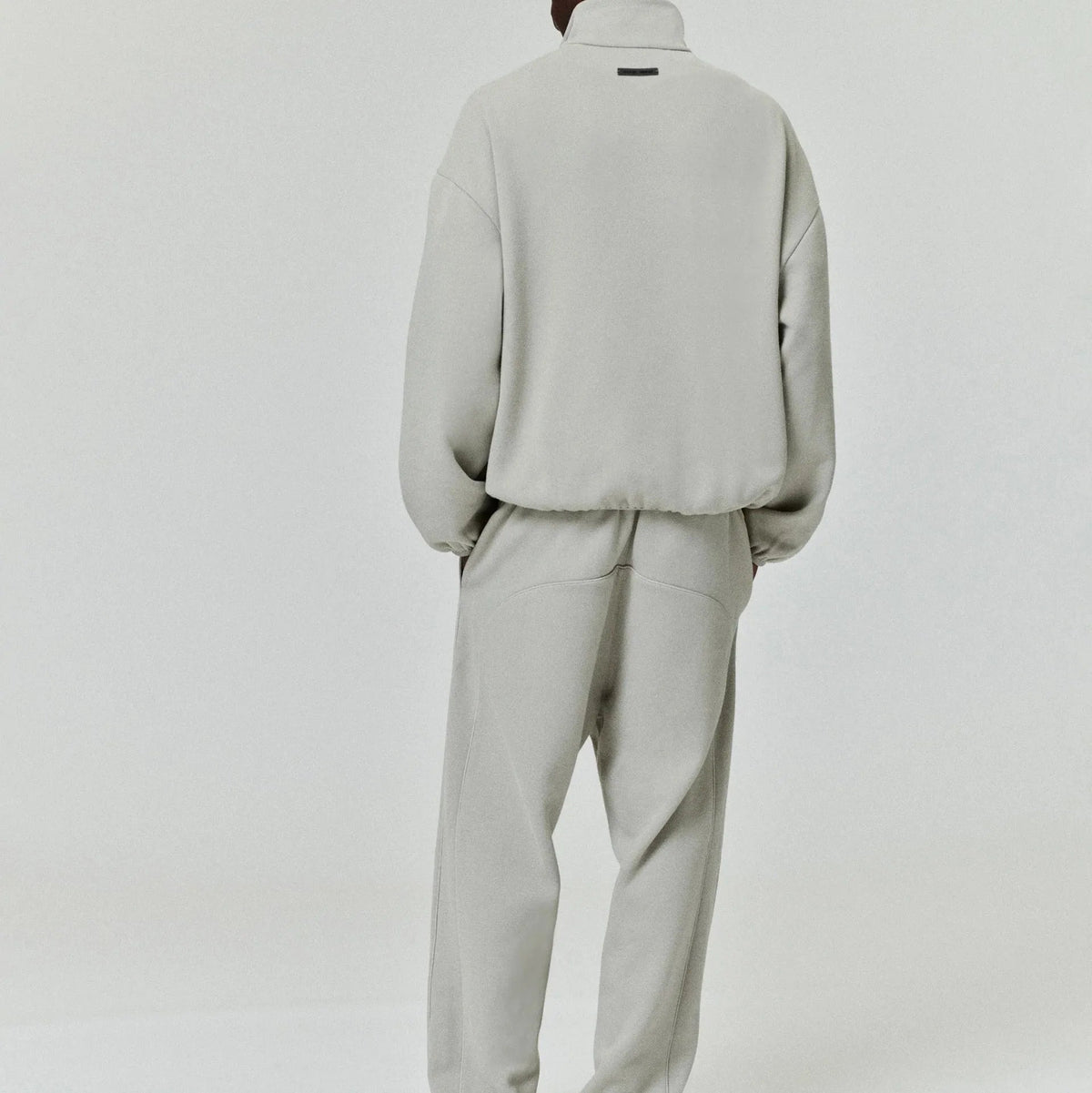 Fear of God Essentials Modern Piping Track Jacket Abbey Stone/ Abbey Stone - Im Your Wardrobe
