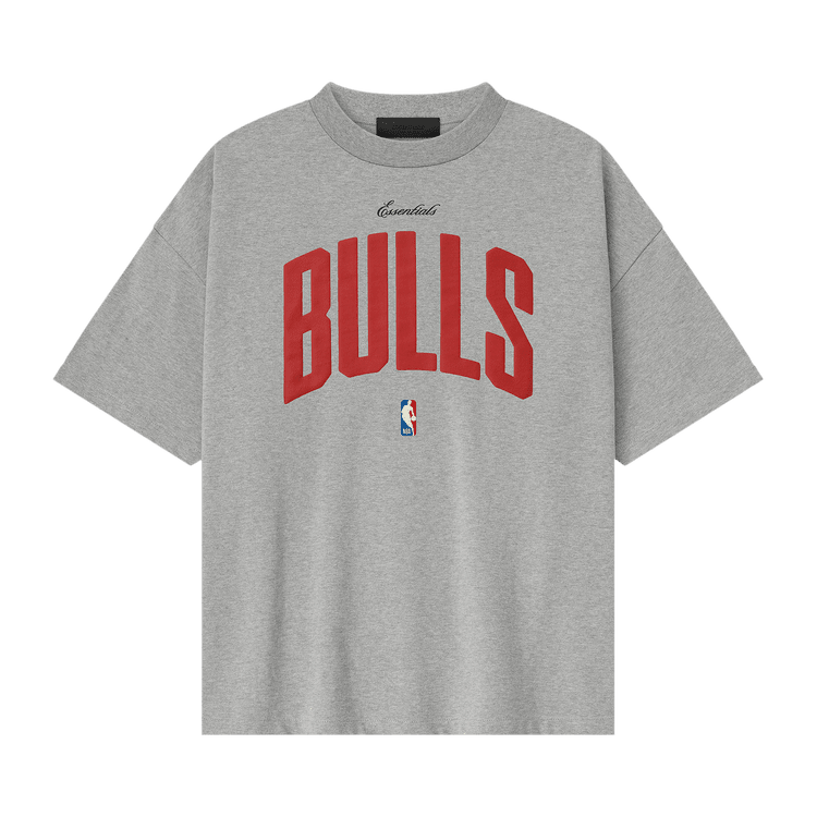 Fear of God Essentials NBA Bulls 90s Tee Concrete Heather (2025) - Im Your Wardrobe