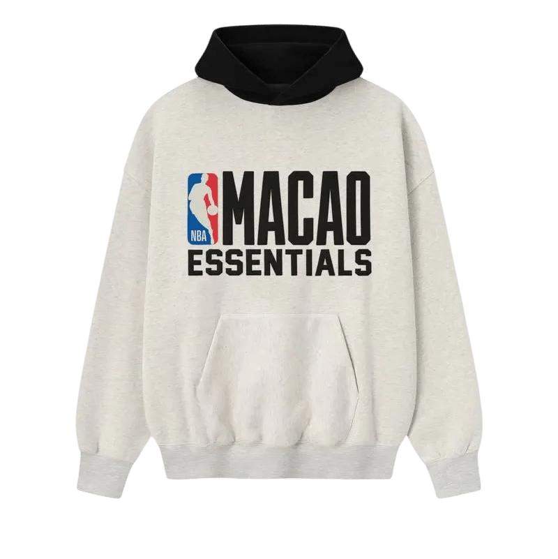 Fear of God Essentials NBA Macao Sport Hoodie Light Heather/Black - Im Your Wardrobe