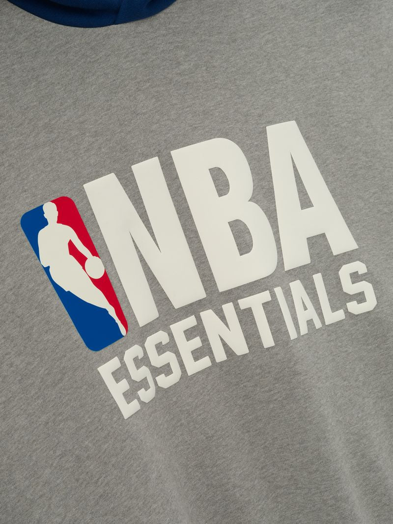 Fear of God Essentials NBA Sport Hoodie Concrete Heather/Estate Blue - Im Your Wardrobe