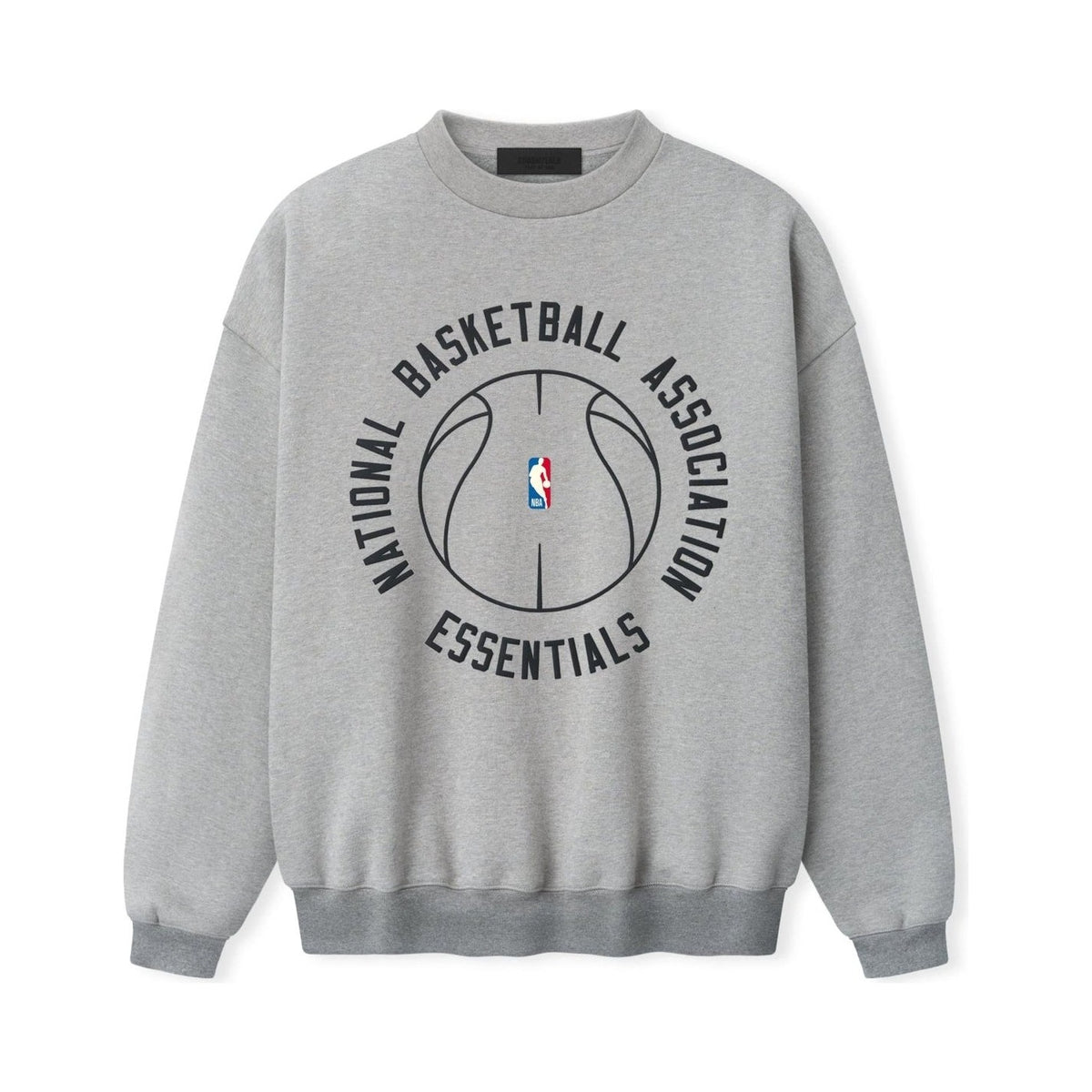 Fear of God Essentials NBA X Barkley Hendricks 90s Crewneck Concrete Heather - Im Your Wardrobe