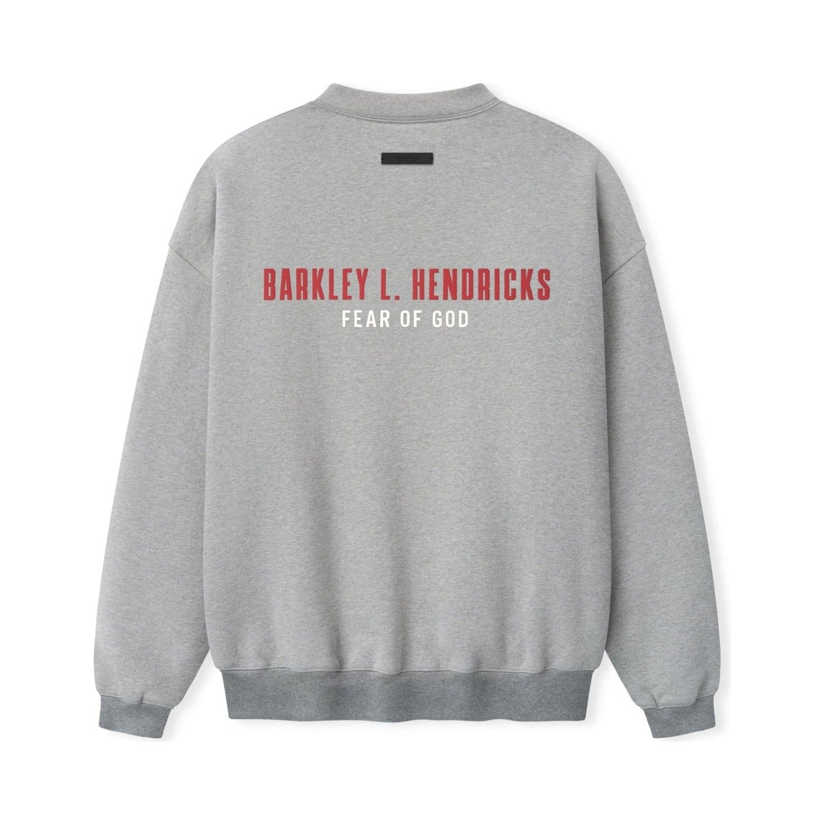 Fear of God Essentials NBA X Barkley Hendricks 90s Crewneck Concrete Heather - Im Your Wardrobe