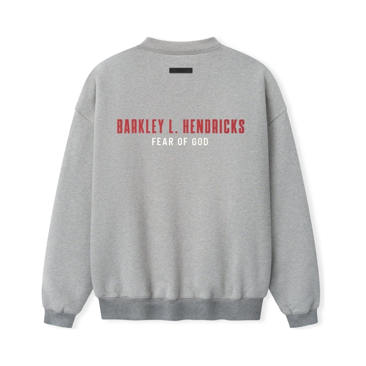 Fear of God Essentials NBA X Barkley Hendricks 90s Crewneck Concrete Heather - Im Your Wardrobe