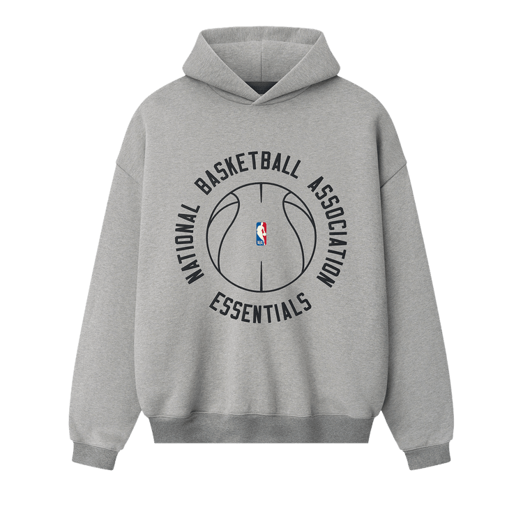 Fear of God Essentials NBA x Barkley Hendricks 90s Hoodie Concrete Heather (SS26) - Im Your Wardrobe