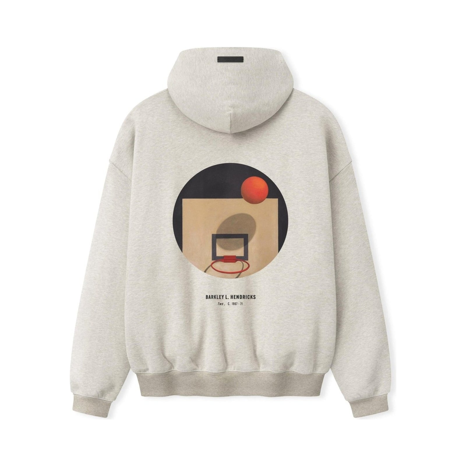 Fear of God Essentials NBA X Barkley Hendricks 90s Hoodie Heather Stone W/ Heather Rib - Im Your Wardrobe