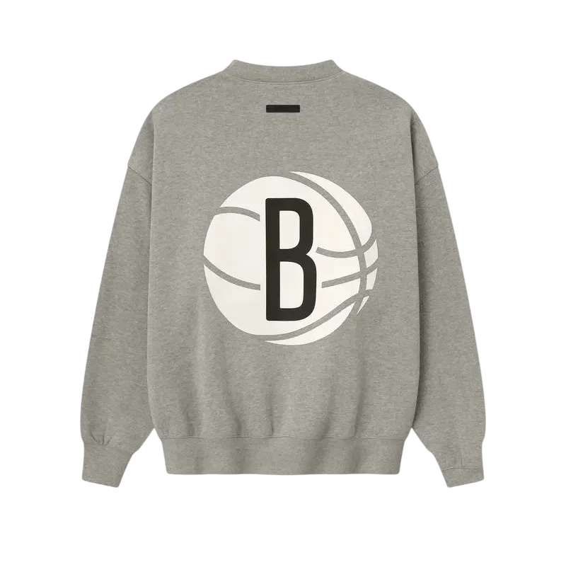 Fear of God Essentials Nets Sport Crewneck Warm Heather - Im Your Wardrobe