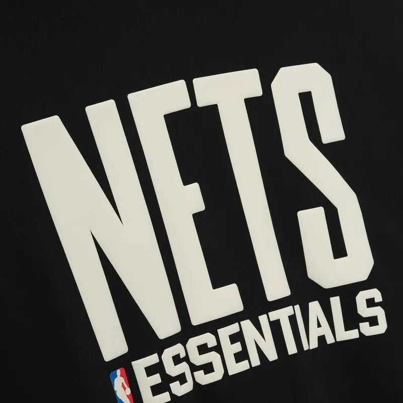 Fear of God Essentials Nets Sport Hoodie Black/Warm Heather - Im Your Wardrobe