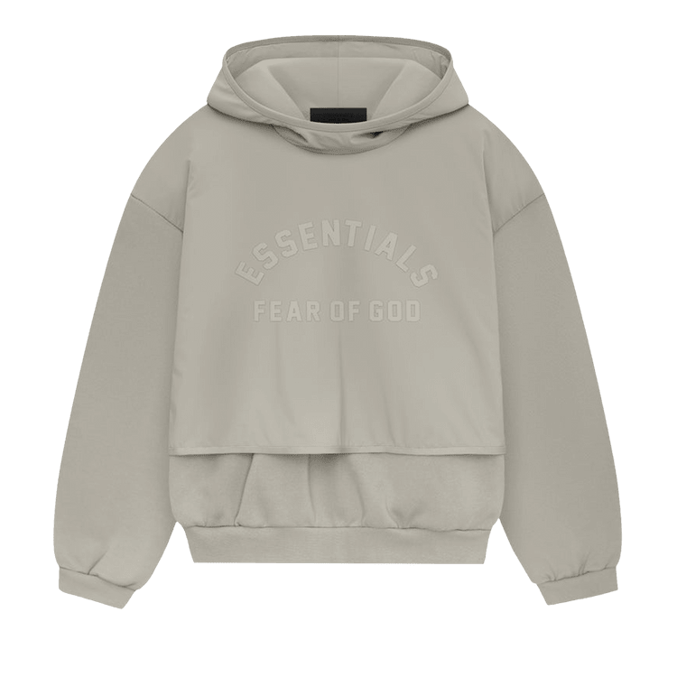 Fear of God Essentials Nylon Fleece Hooded Sweater Seal/Seal (SS24) - Im Your Wardrobe
