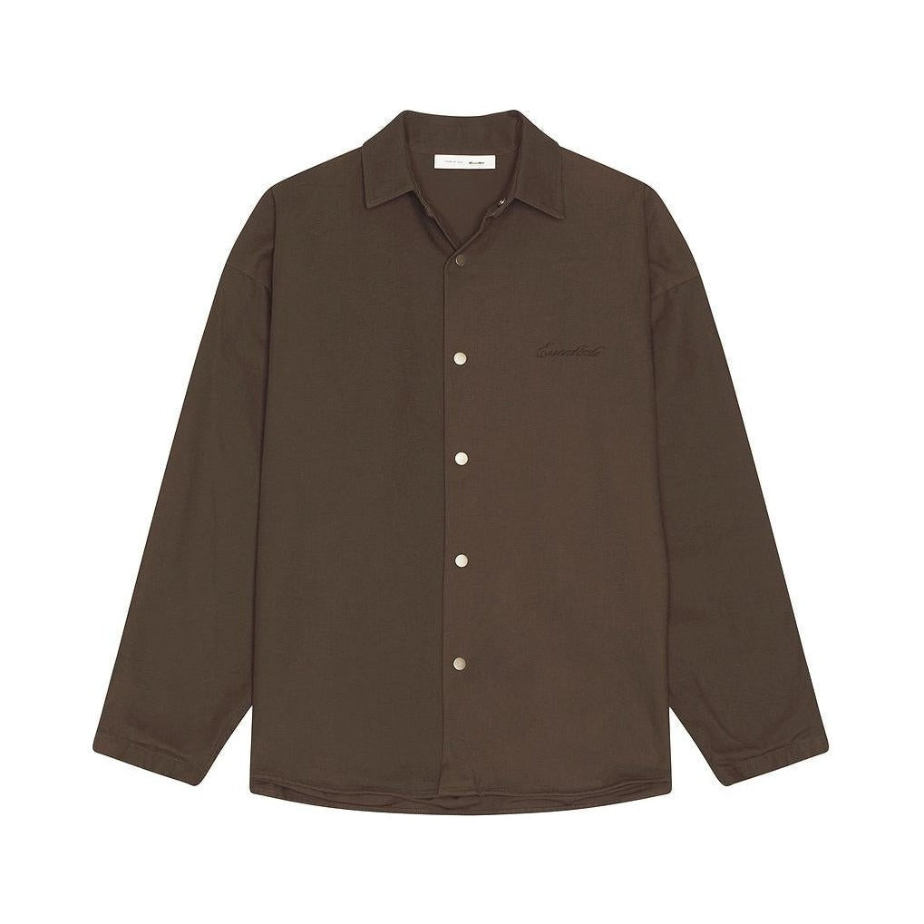 Fear of God Essentials Overshirt Brown - Im Your Wardrobe