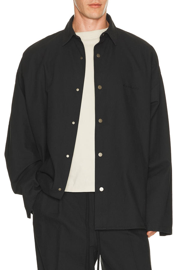 Fear of God Essentials Overshirt Vintage Black - Im Your Wardrobe