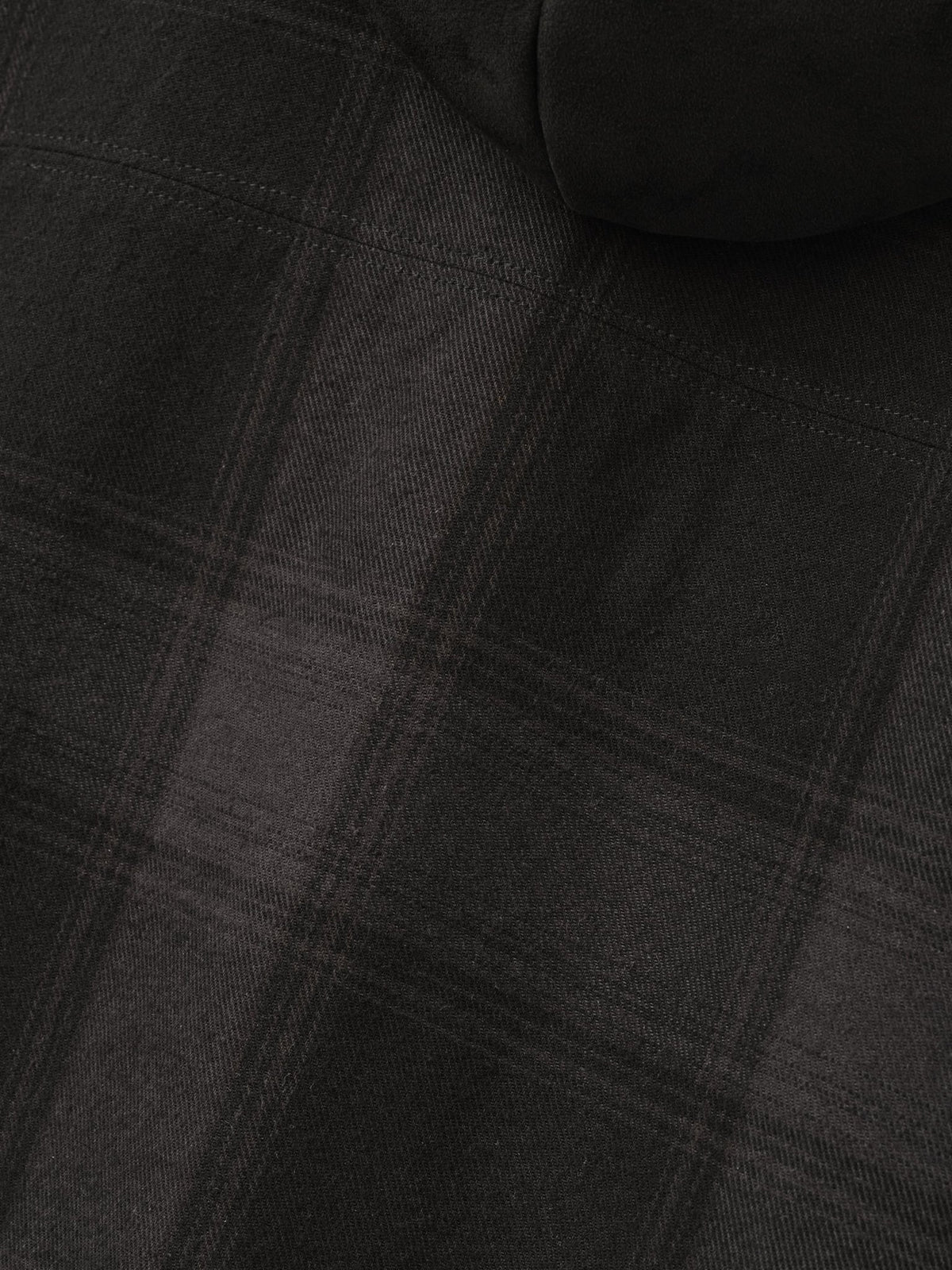 Fear of God Essentials Padded Shirt Jacket Overdyed Vintage Black Plaid - Im Your Wardrobe