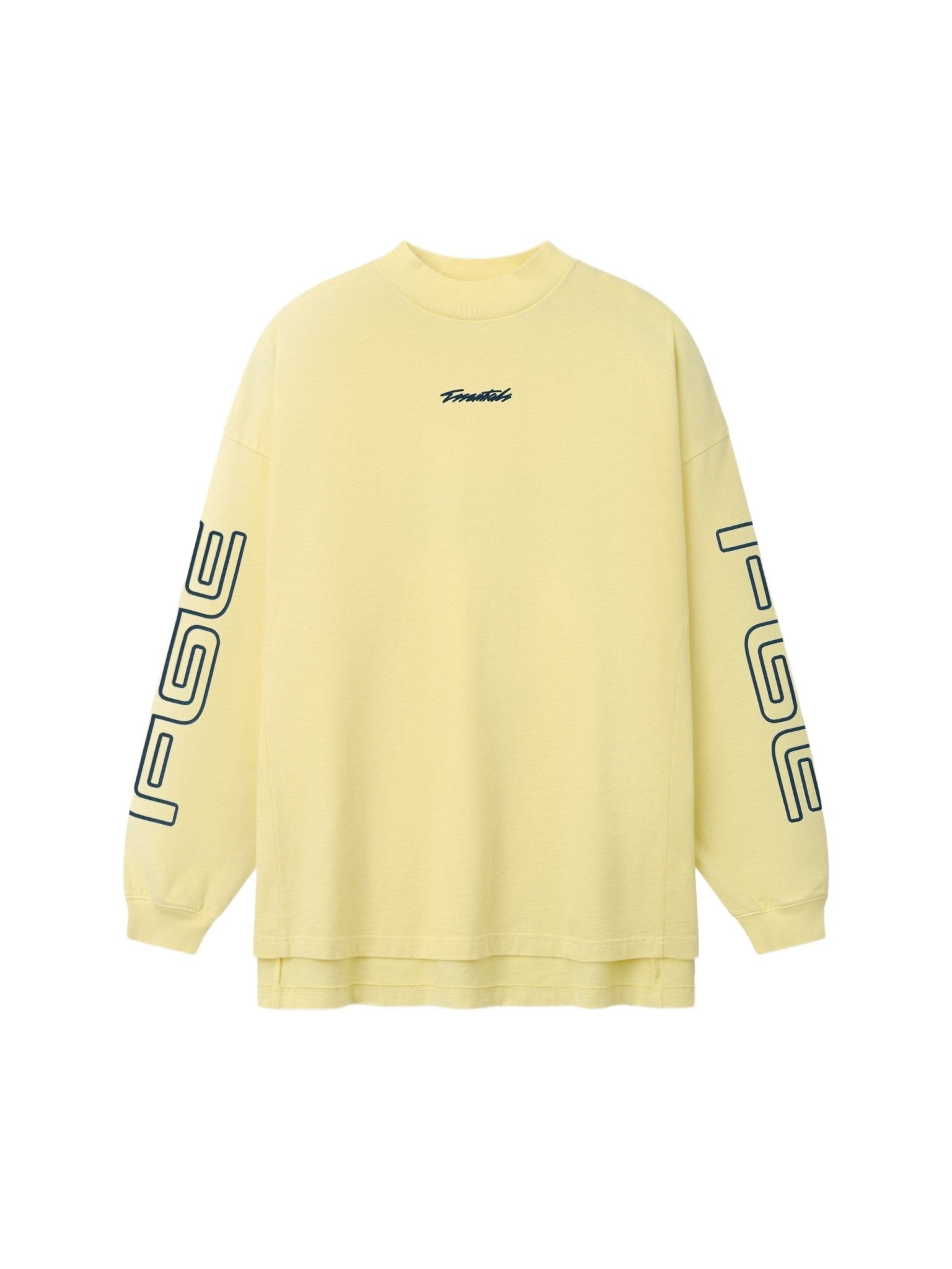 Fear of God Essentials Panelled Modern Long Sleeve Tee Washed Sulphur - Im Your Wardrobe
