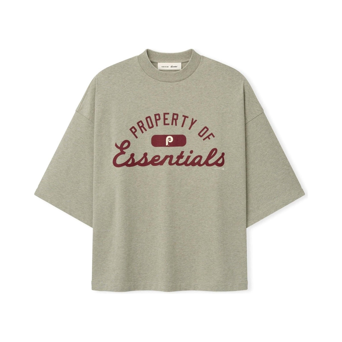 Fear of God Essentials Phillies Merch Tee Seal Heather - Im Your Wardrobe