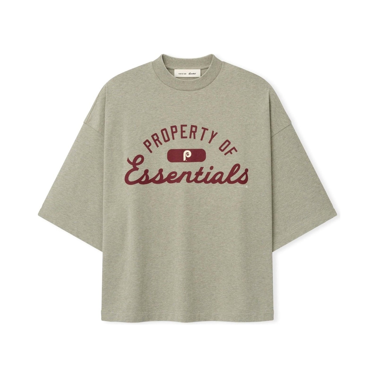 Fear of God Essentials Phillies Merch Tee Seal Heather - Im Your Wardrobe