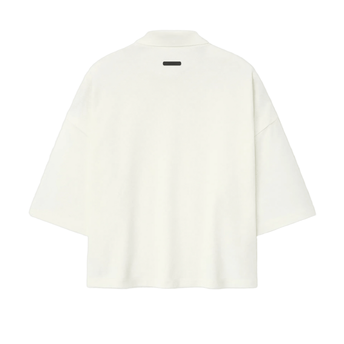 Fear Of God Essentials Pique Signature 90s Cropped Polo Ivory - Im Your Wardrobe