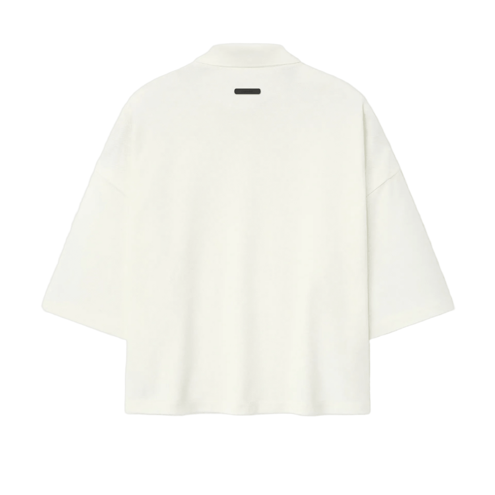 Fear Of God Essentials Pique Signature 90s Cropped Polo Ivory - Im Your Wardrobe