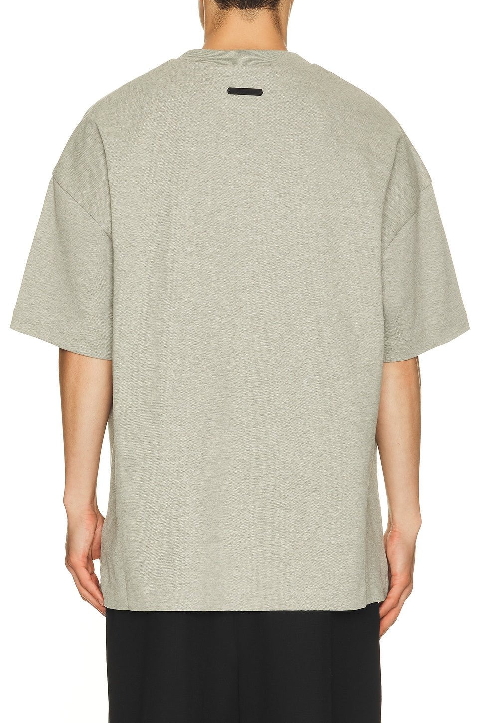 Fear of God Essentials Pique Signature 90s Tee Concrete Heather - Im Your Wardrobe