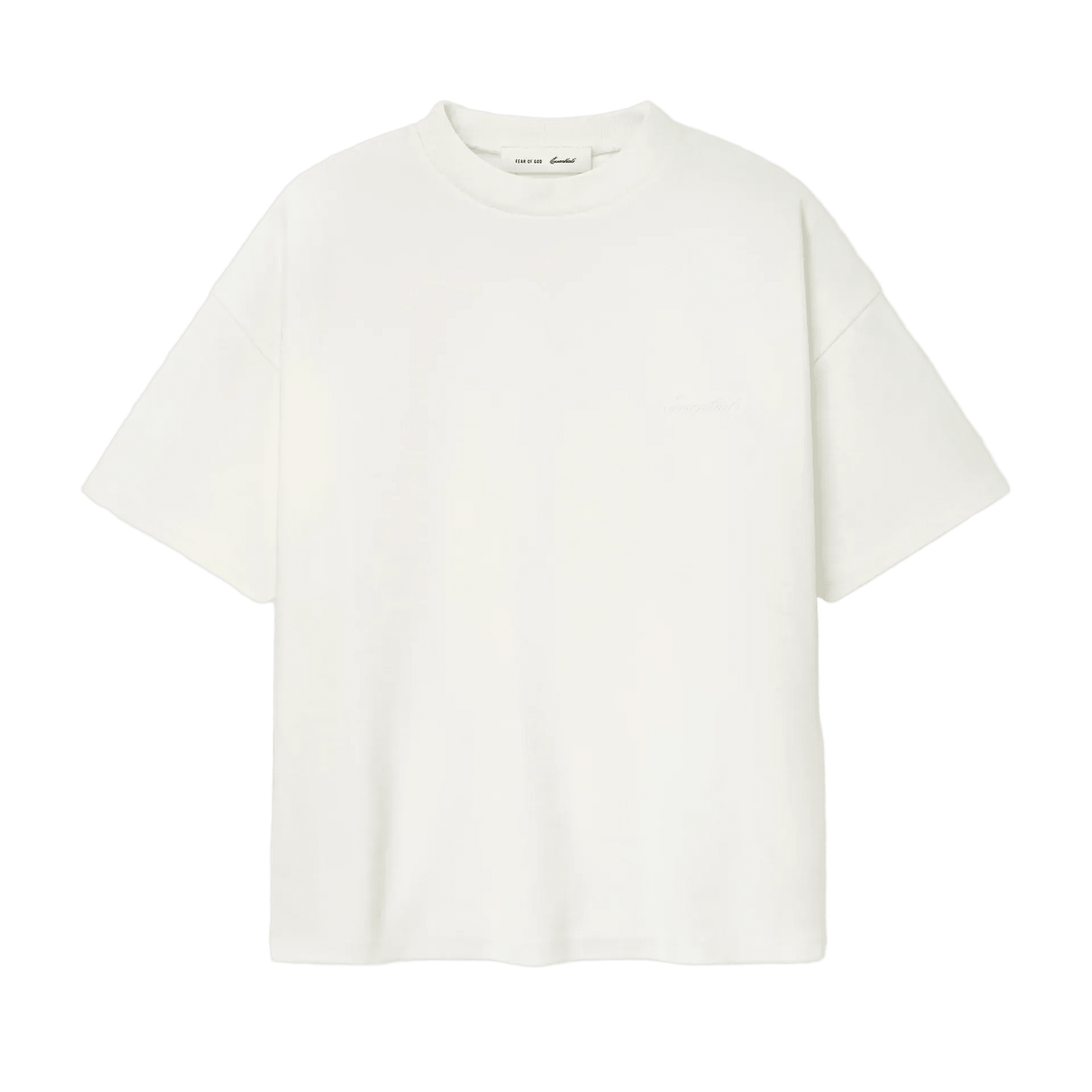 Fear Of God Essentials Pique Signature 90s Tee Ivory - Im Your Wardrobe