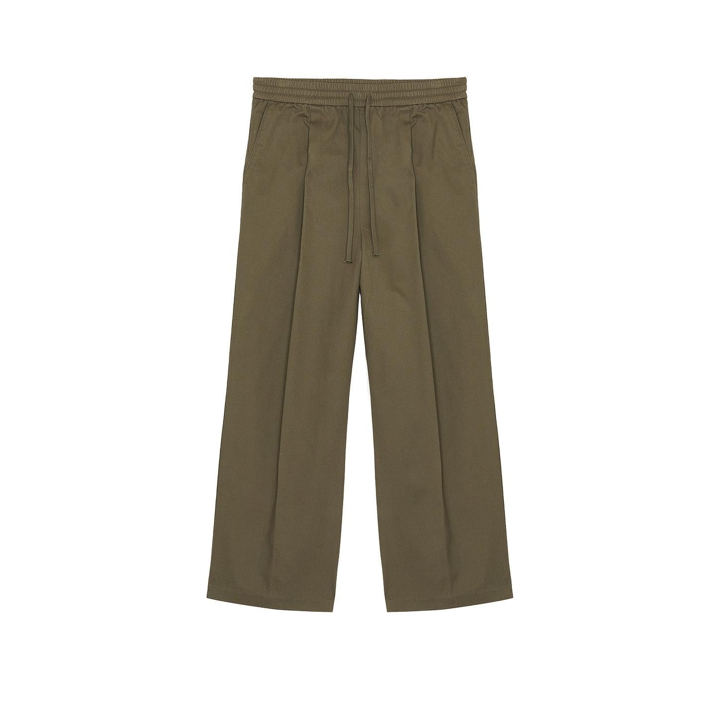 Fear of God Essentials Pleat Front Drawstring Pant Moss - Im Your Wardrobe