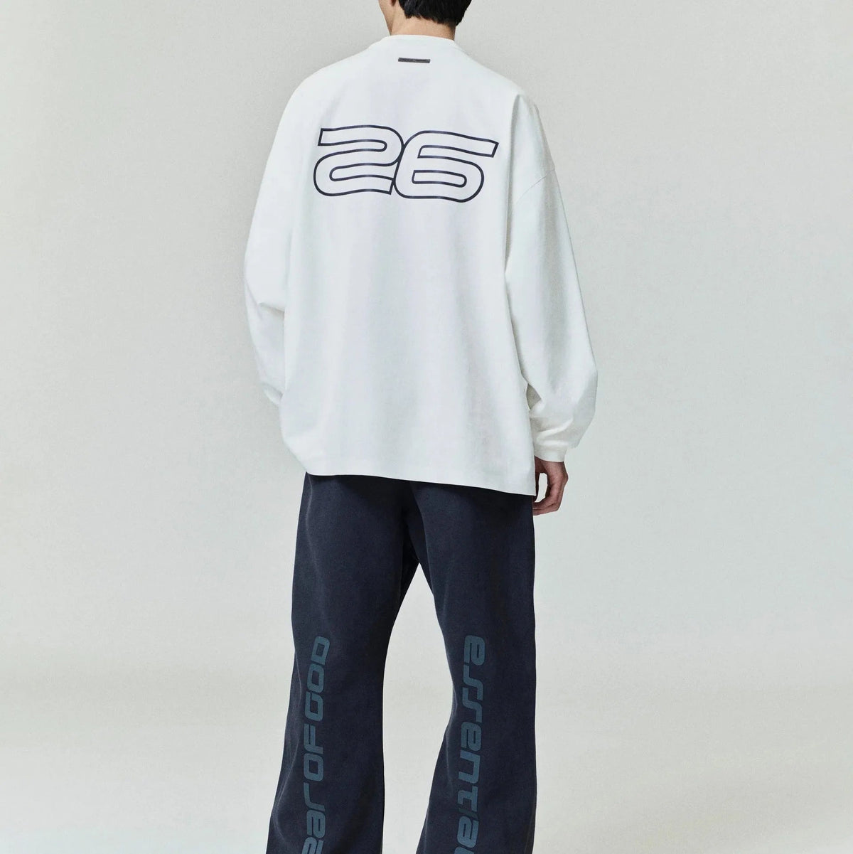 Fear of God Essentials Ponte 90s Long Sleeve Tee Ivory - Im Your Wardrobe