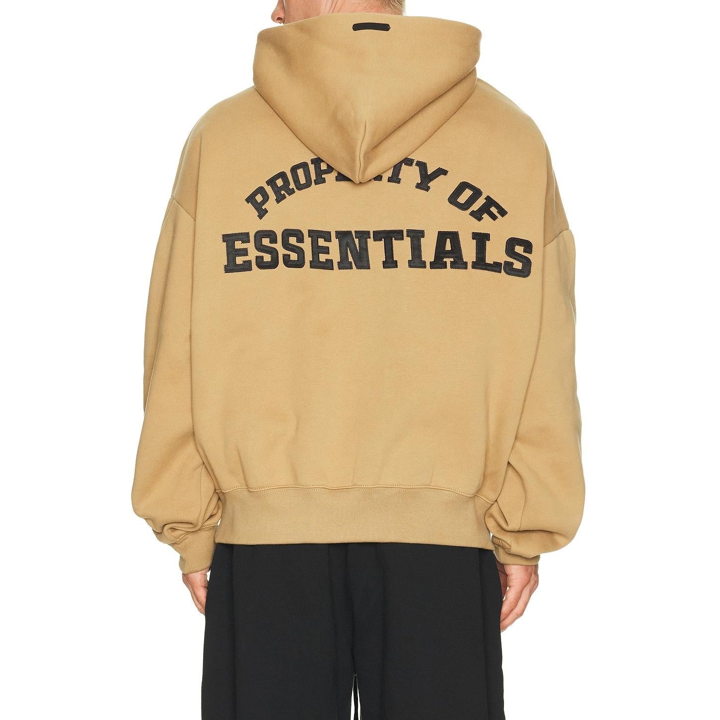 Fear of God Essentials Property Lounge Half Zip Hoodie Dune - Im Your Wardrobe
