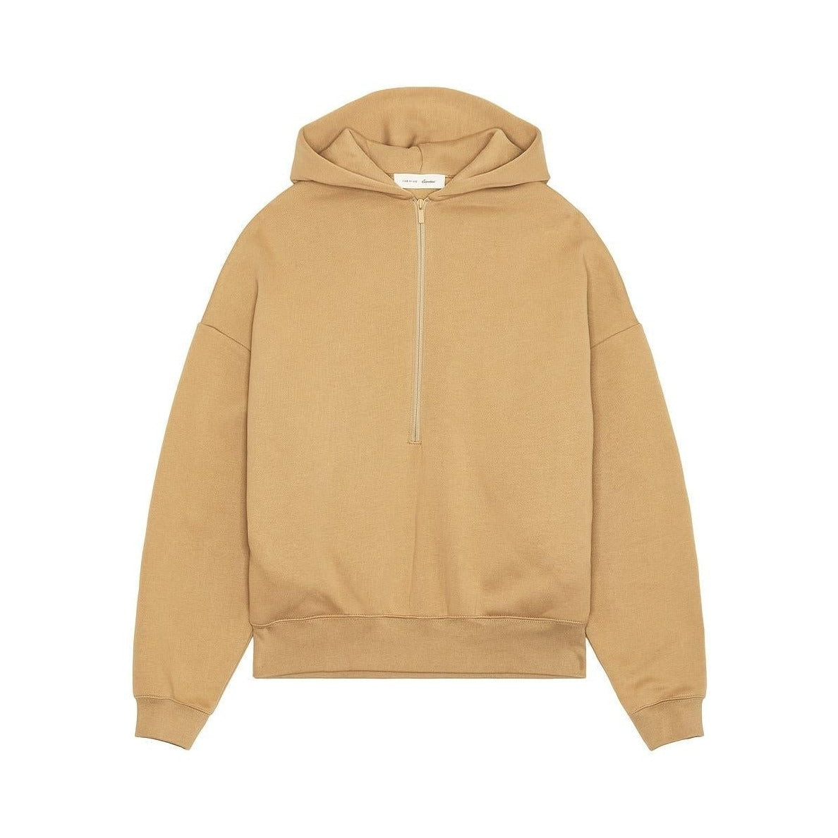 Fear of God Essentials Property Lounge Half Zip Hoodie Dune - Im Your Wardrobe