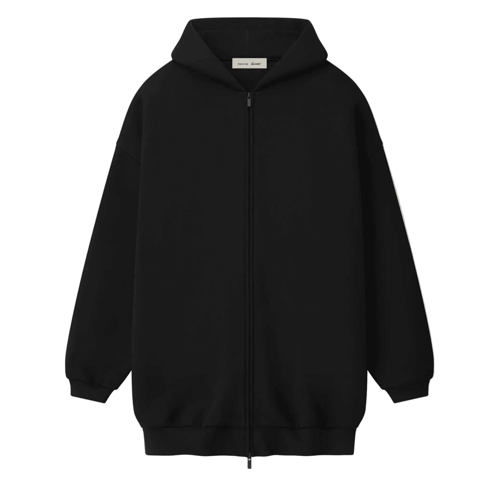 Fear Of God Essentials Property Lounge Long Zip Hoodie Black - Im Your Wardrobe