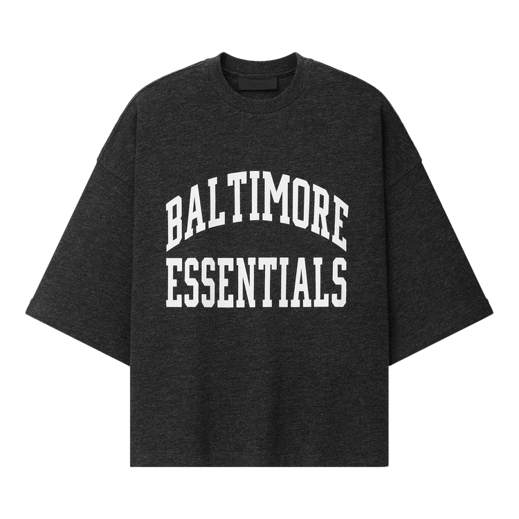 Fear of God Essentials Ravens Merch Tee Iron Grey Heather (FW26) - Im Your Wardrobe